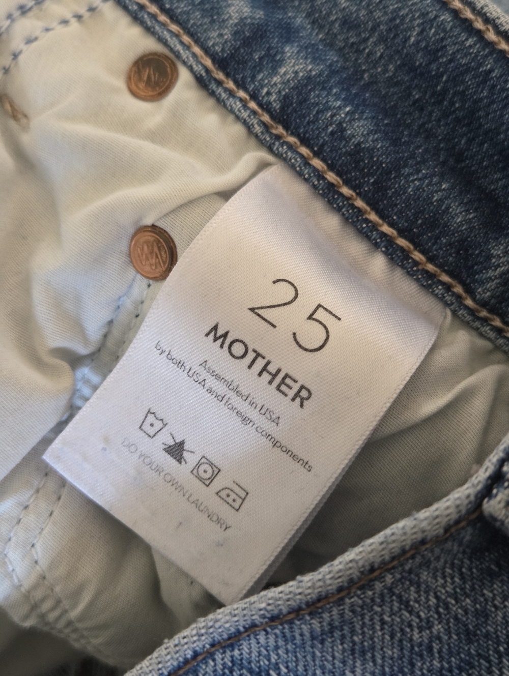 Mother Wmns The Insider Ankle Distressed Jeans 25 Hipster Festival Casual Boho - Picture 7 of 12